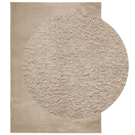 Vidaxx Teppich Huarte Kurzflor weich waschbar 120x170cm sandfarben