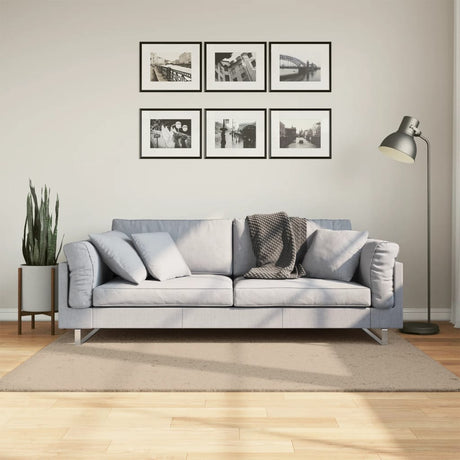 Vidaxx Teppich Huarte Kurzflor weich waschbar 120x170cm sandfarben
