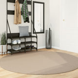 Vidaxl Teppich Huarte Kurzflor weich waschbar ø 200 cm sandfarben