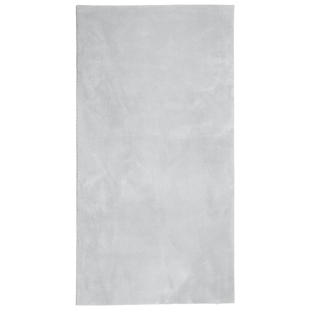 RUG VIDAXL HUARTE bajo Polla suave lavable 60x110 cm de gris