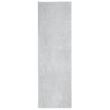 VidaXL Teppich Huarte Kurzflor weich waschbar 80x250 cm grau