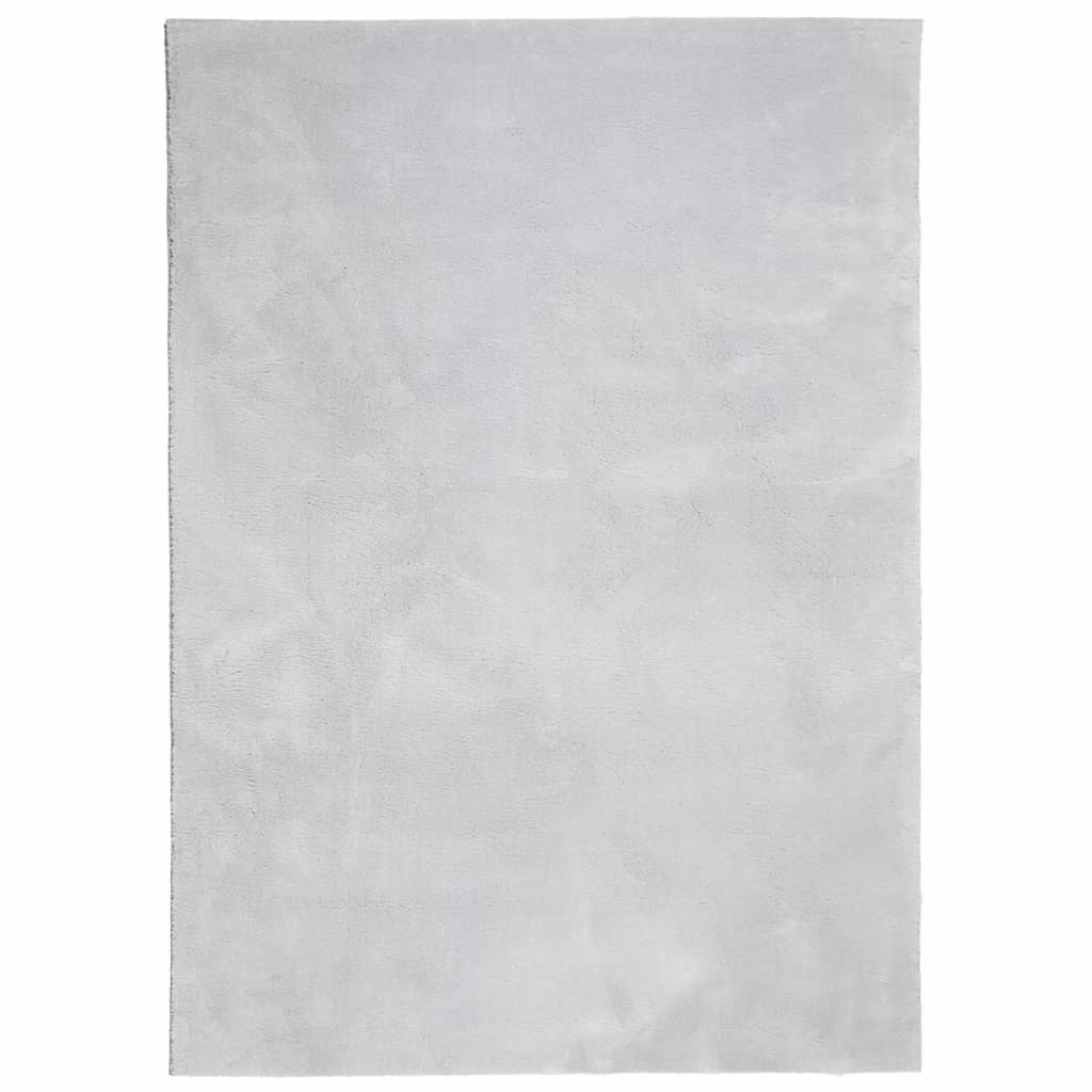 Vidaxl rug Huarte low -pole soft washable 140x200 cm gray