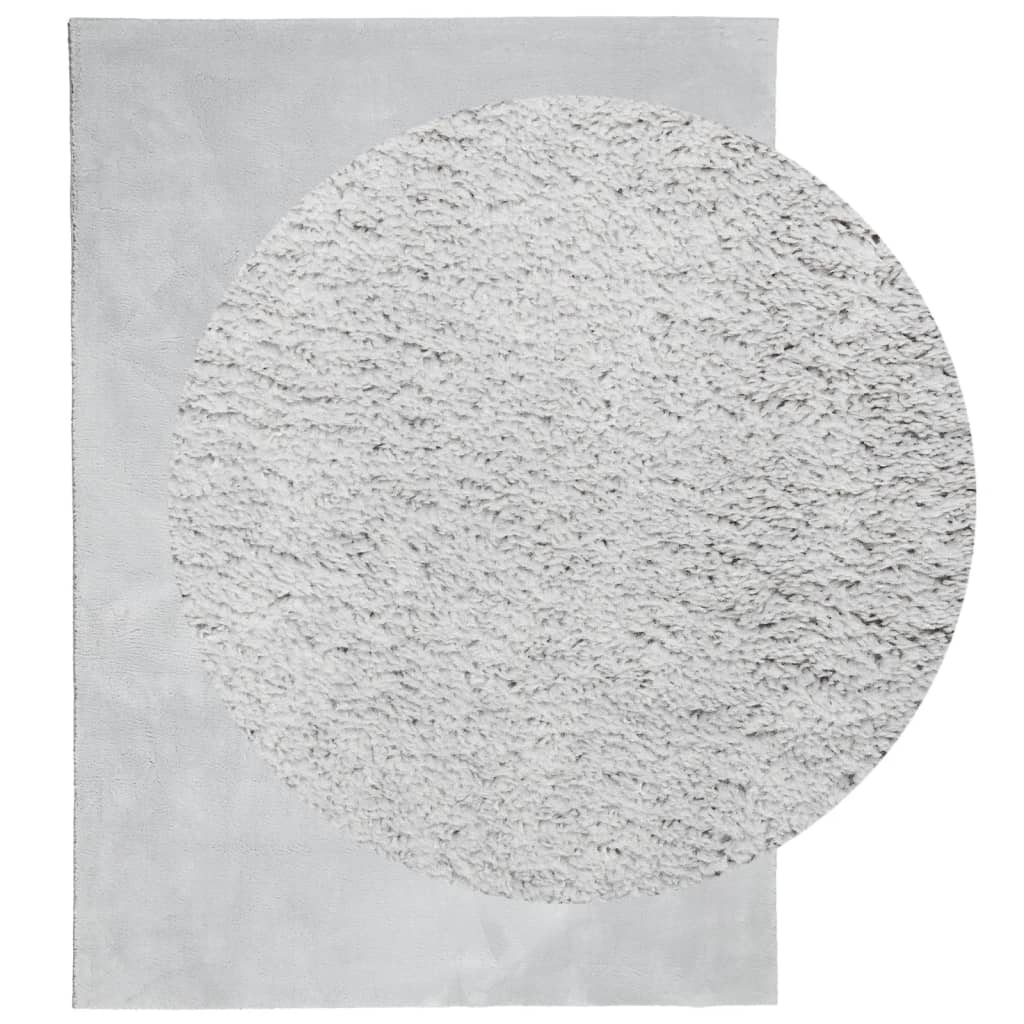 Vidaxx Teppich Huarte Kurzflor weich waschbar 140x200 cm grau