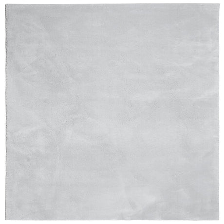 Vidaxx Teppich Huarte Kurzflor weich waschbar 160x160 cm grau