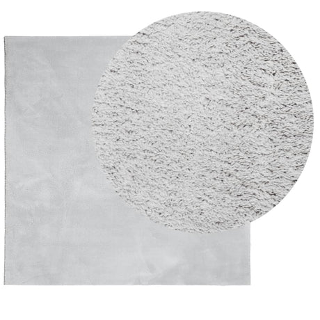 Vidaxx Teppich Huarte Kurzflor weich waschbar 160x160 cm grau