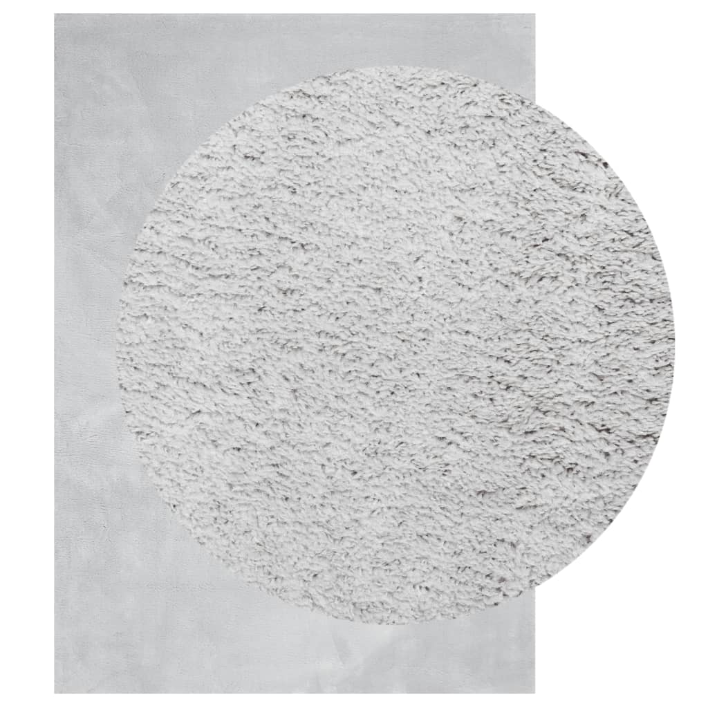 Vidaxx Teppich Huarte Kurzflor weich waschbar 200x280 cm grau
