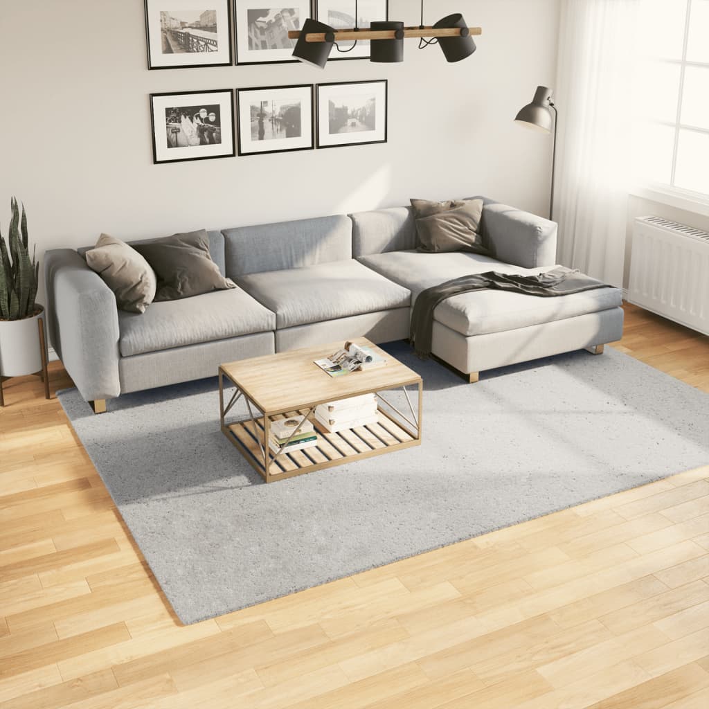 Vidaxx Teppich Huarte Kurzflor weich waschbar 200x280 cm grau