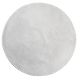 Vidaxl Teppich Huarte Kurzflor weich waschbar ø 100 cm grau