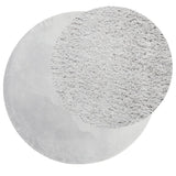 Vidaxl Teppich Huarte Kurzflor weich waschbar ø 100 cm grau