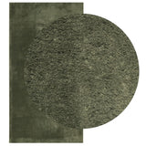 VidaXL Teppich Huarte Kurzflor weich waschbar 80x150 cm Waldgrün
