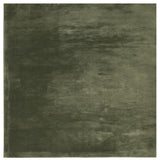 VidaXL Teppich Huarte Kurzflor weich waschbar 120x120 cm Waldgrün