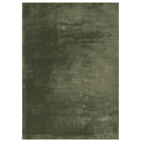VidaXL Teppich Huarte Kurzflor weich waschbar 120x170 cm Waldgrün