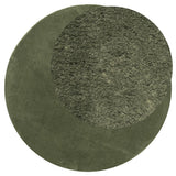 Vidaxl Teppich Huarte Kurzflor weich waschbar ø 100 cm Waldgrün