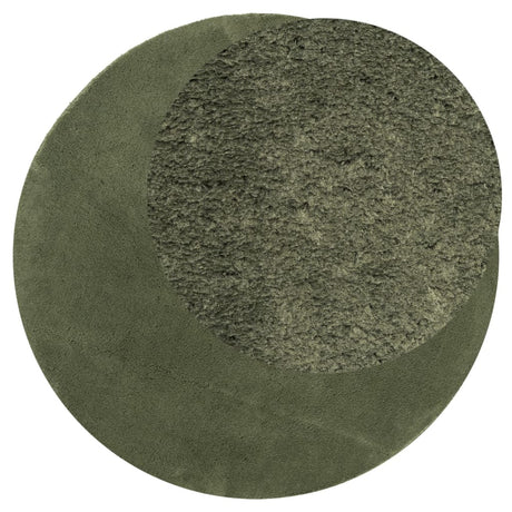 Vidaxl Teppich Huarte Kurzflor weich waschbar ø 120 cm Waldgrün