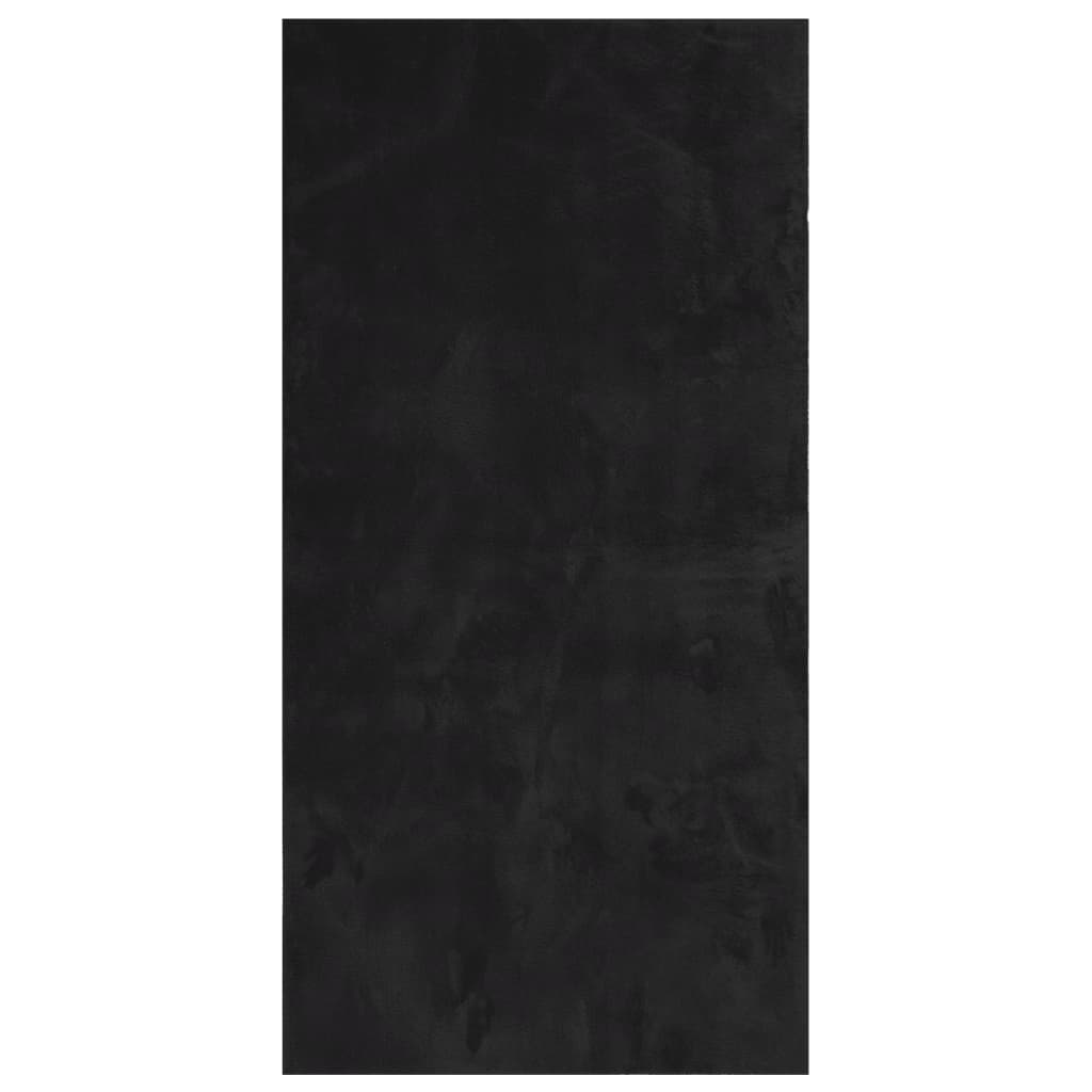 Vidaxx Teppich Huarte Kurzflor weich waschbar 100x200 cm schwarz