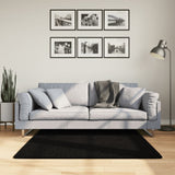 Vidaxx Teppich Huarte Kurzflor weich waschbar 120x120 cm schwarz