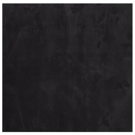 Vidaxx Teppich Huarte Kurzflor weich waschbar 160x160 cm schwarz