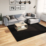 Vidaxl Rug Huarte Low -Pole Myk vaskbar 240x240 cm svart