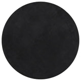 Vidaxl Teppich Huarte Kurzflor weich waschbar ø 120 cm schwarz