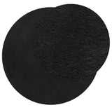 Vidaxl Teppich Huarte Kurzflor weich waschbar ø 160 cm schwarz