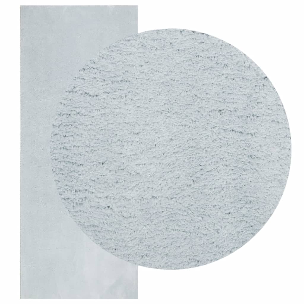 VidaXL Teppich Huarte Kurzflor weich waschbar 80x200 cm blau