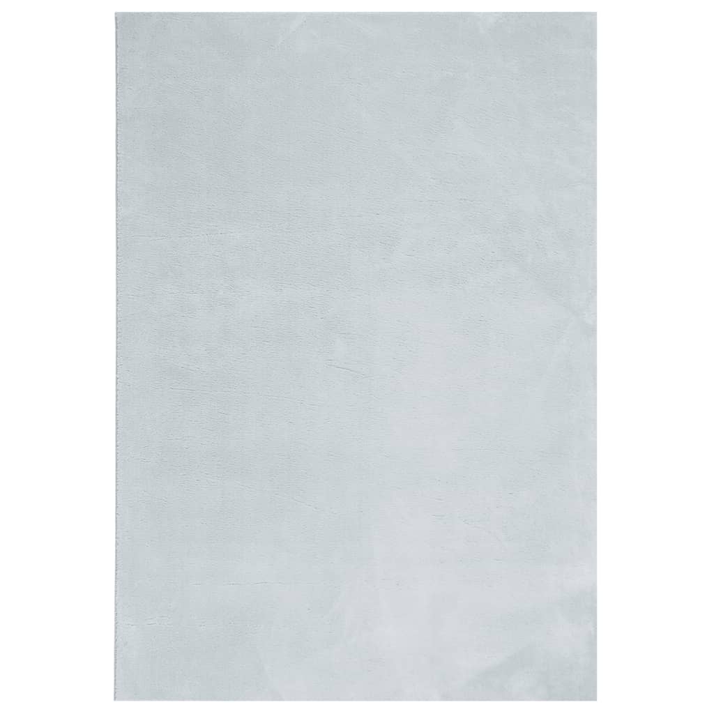 Tapis Vidaxl Huarte Low-Pole Soft Soft Lavable 120x170 cm bleu