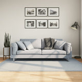 VidaXL Teppich Huarte Kurzflor weich waschbar 140x200 cm blau