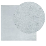 VidaXL Teppich Huarte Kurzflor weich waschbar 160x160 cm blau