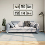 VidaXL Teppich Huarte Kurzflor weich waschbar 160x230 cm blau