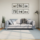 VidaXL Teppich Huarte Kurzflor weich waschbar 200x200 cm blau