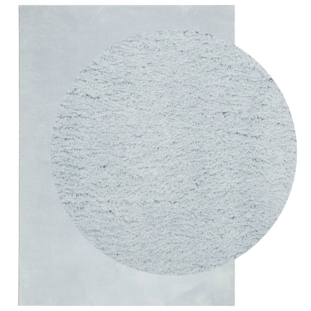 VidaXL Teppich Huarte Kurzflor weich waschbar 200x280 cm blau