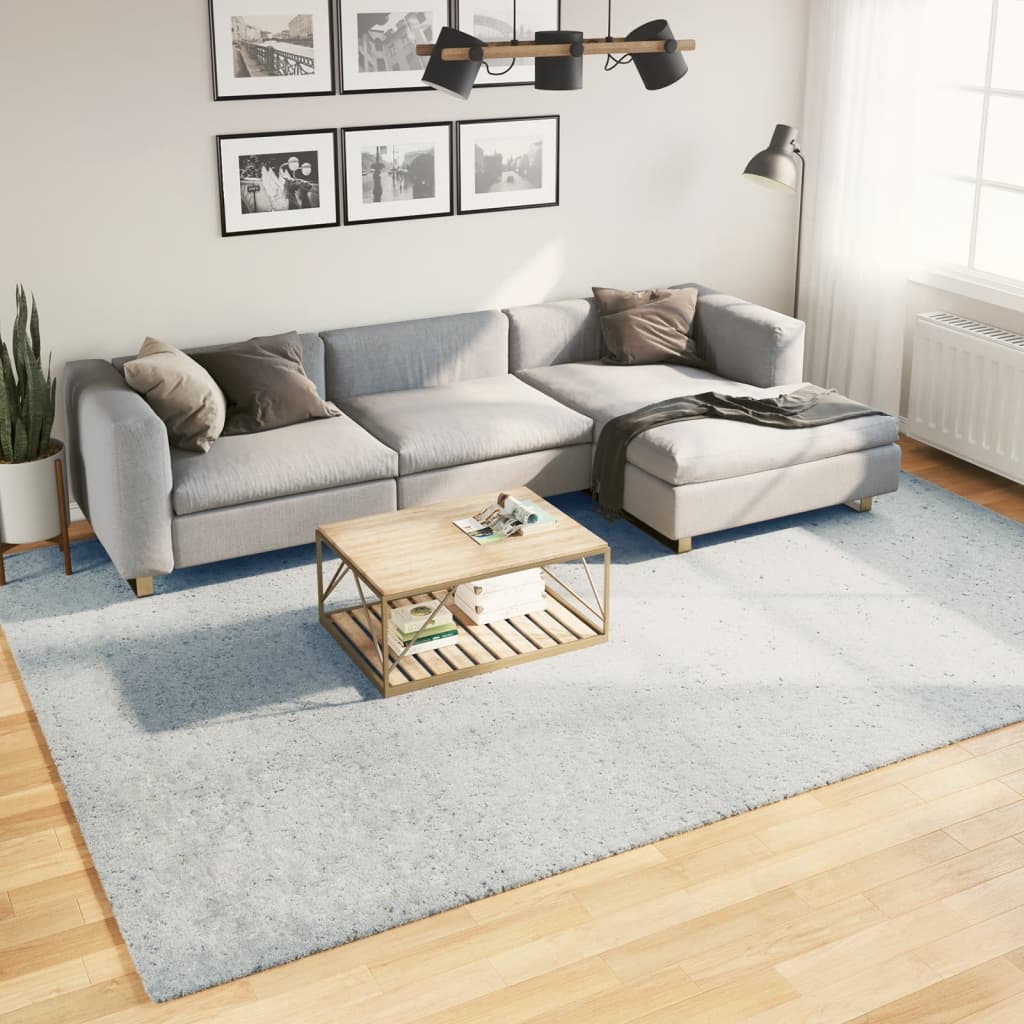 VidaXL Teppich Huarte Kurzflor weich waschbar 240x340 cm blau