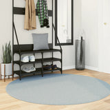 Vidaxl Teppich Huarte Kurzflor weich waschbar ø 160 cm blau