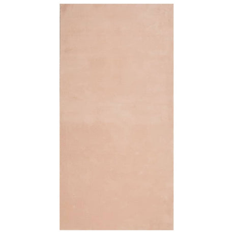 VidaXL Teppich Huarte Kurzflor weich waschbar 100x200 cm rosa