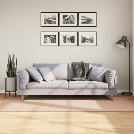 VidaXL Teppich Huarte Kurzflor weich waschbar 100x200 cm rosa