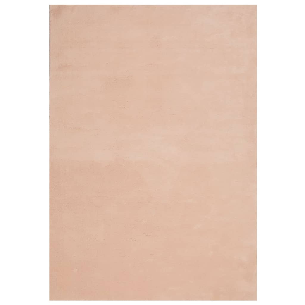 Tapis Vidaxl Huarte Low -Pile Soft Soft Washable 120x170 cm rose