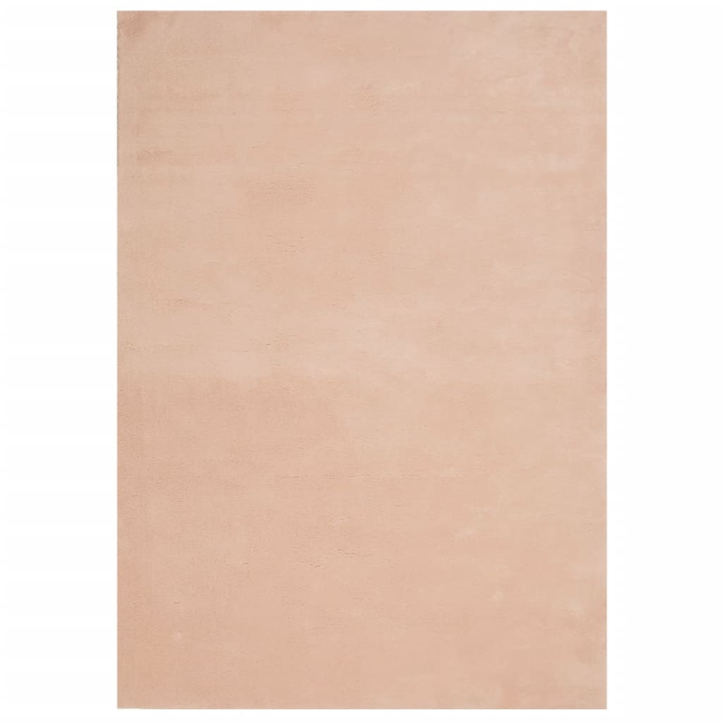 Vidaxx Teppich Huarte Kurzflor weich waschbar 140x200 cm rosa
