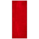 RUG VIDAXL HUARTE bajo -Pile suave lavable 80x200 cm rojo