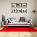 VidaXL Teppich Huarte Kurzflor weich waschbar 120x170 cm rot