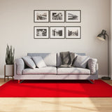 VidaXL Teppich Huarte Kurzflor weich waschbar 140x200 cm rot