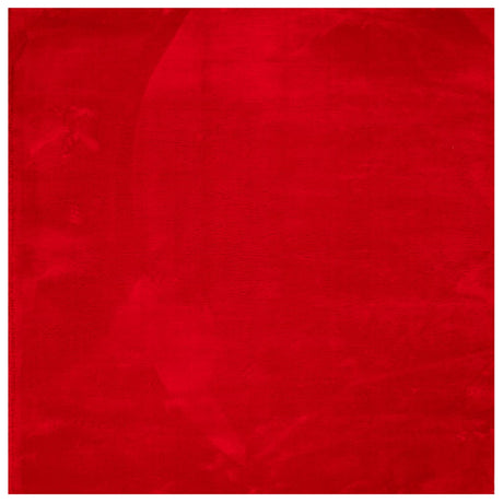 VidaXL Teppich Huarte Kurzflor weich waschbar 160x160 cm rot