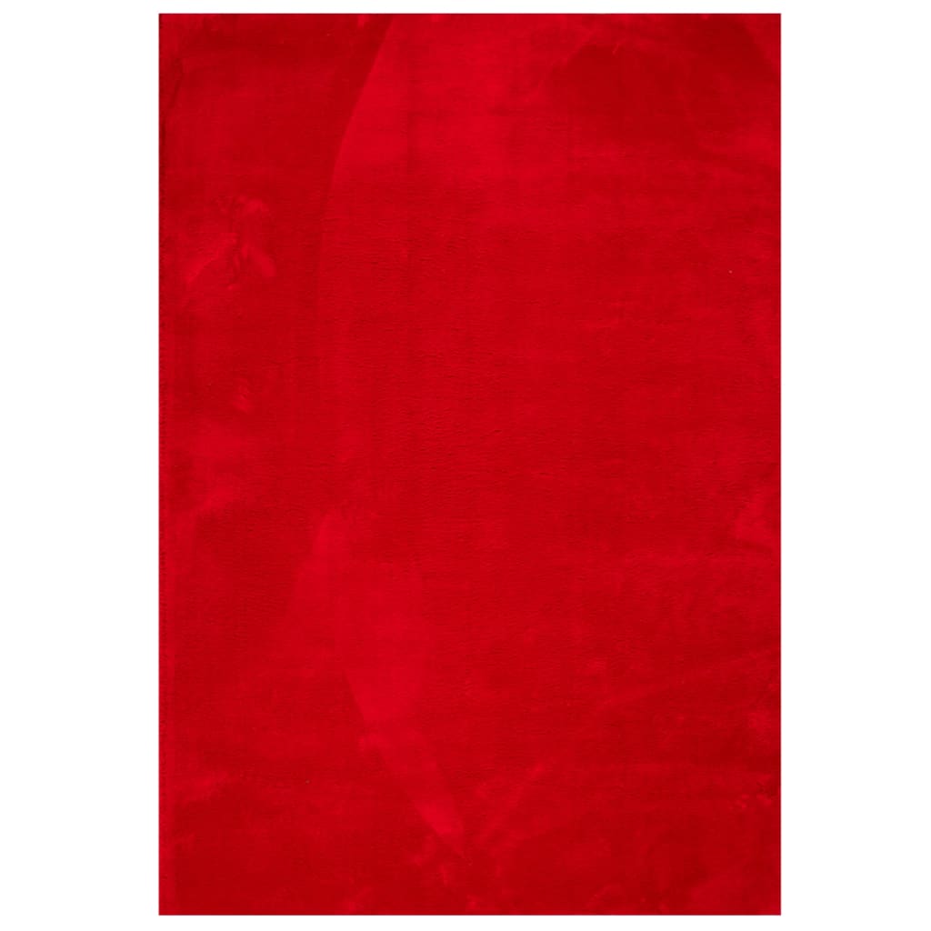 VidaXL Teppich Huarte Kurzflor weich waschbar 160x230 cm rot