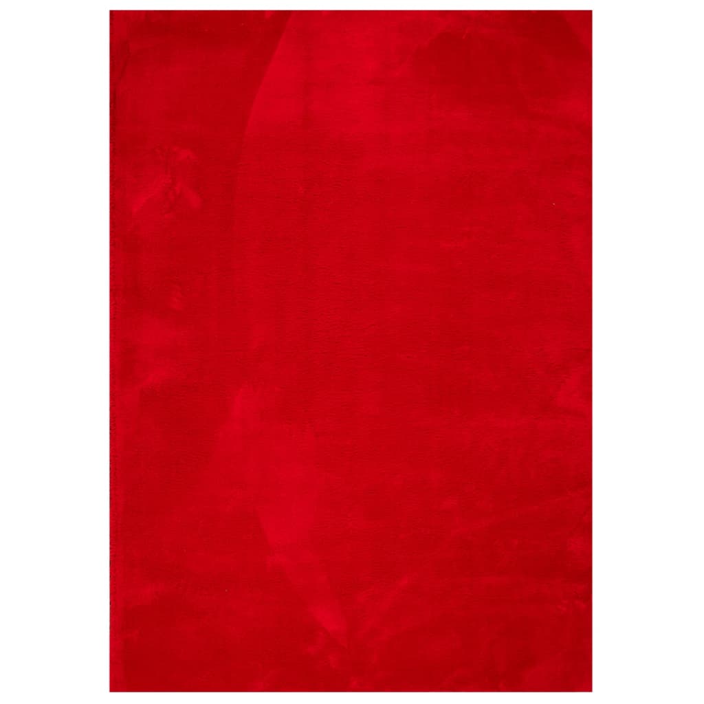 VidaXL Teppich Huarte Kurzflor weich waschbar 200x280 cm rot