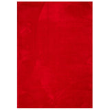 Vidaxl Teppich Huarte niedrig -molende weichwaschbar 200x280 cm rot