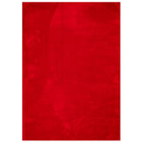 Tapis Vidaxl Huarte Low-Pole Soft Soft Lavable 240x340 cm Rouge