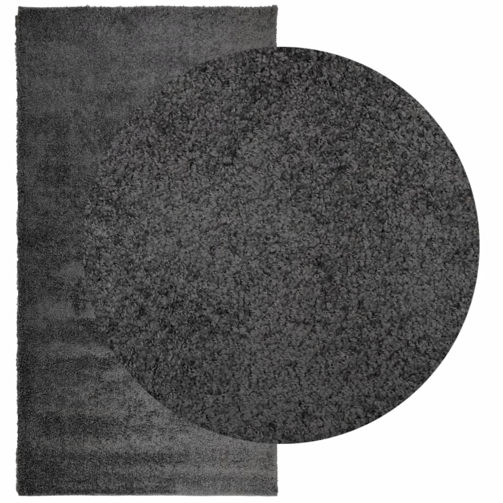 VidaXL Teppich Pamplona Shaggy Hochflor Modern 80x150 cm Anthrazit