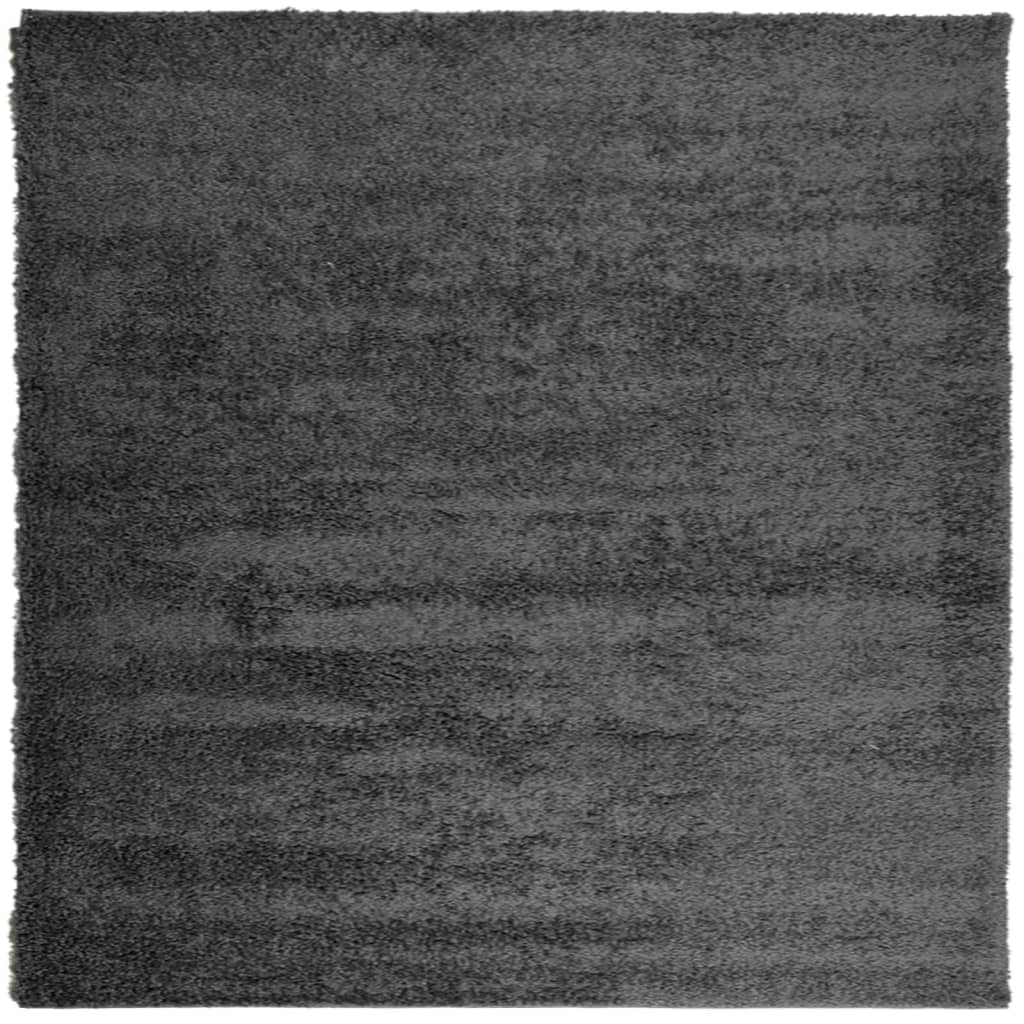 Vidaxl Rug Pamplona Shaggy Meget bunke 120x120 cm Anthracite