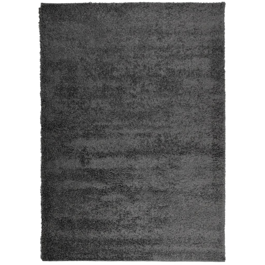 Vidaxl Rug Pamplona Shamgy héich Pole 200x280 cm Anthhracite