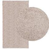VidaXL Teppich Pamplona Shaggy Hochflor Modern 60x110 cm Beige