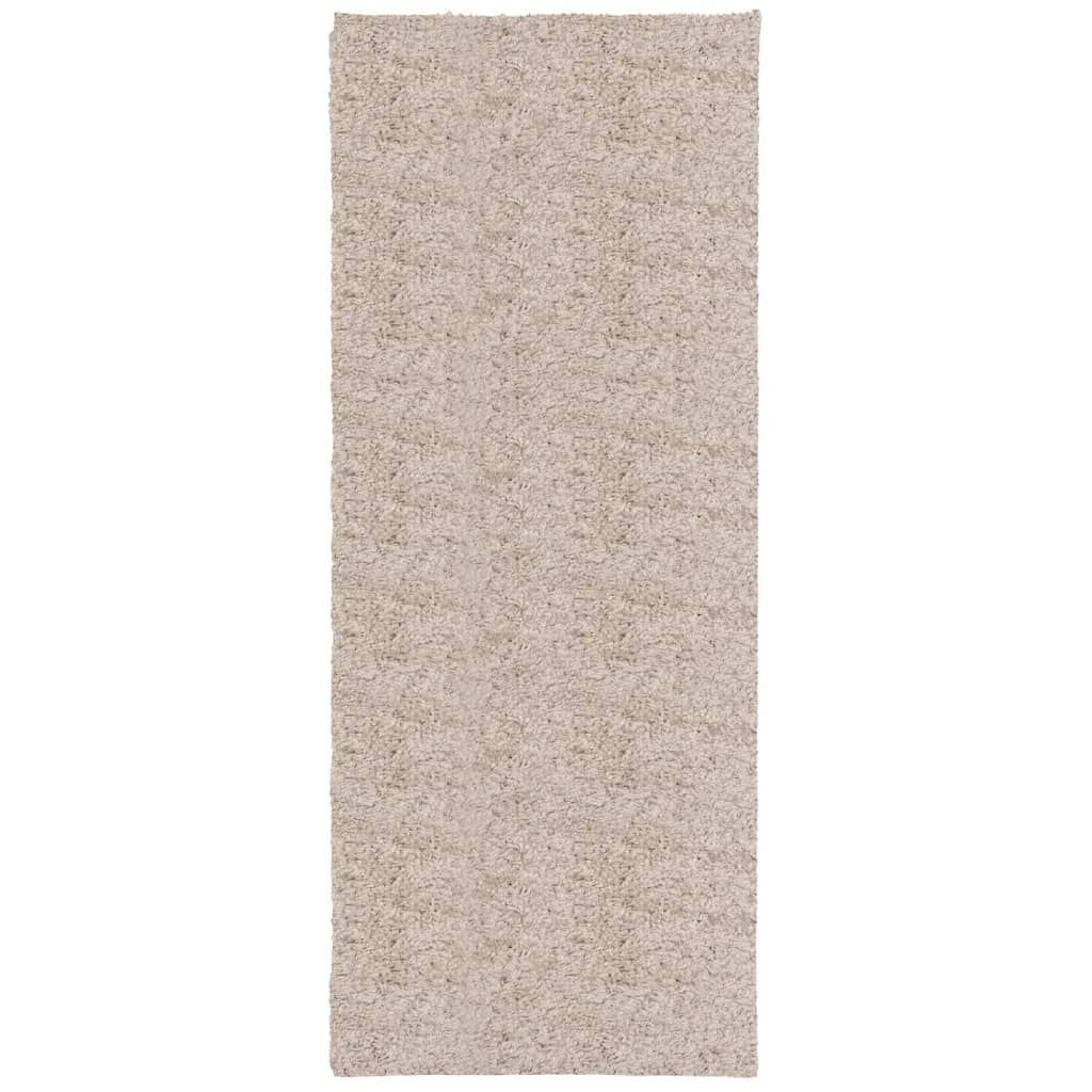 VidaXL Teppich Pamplona Shaggy Hochflor Modern 80x200 cm Beige